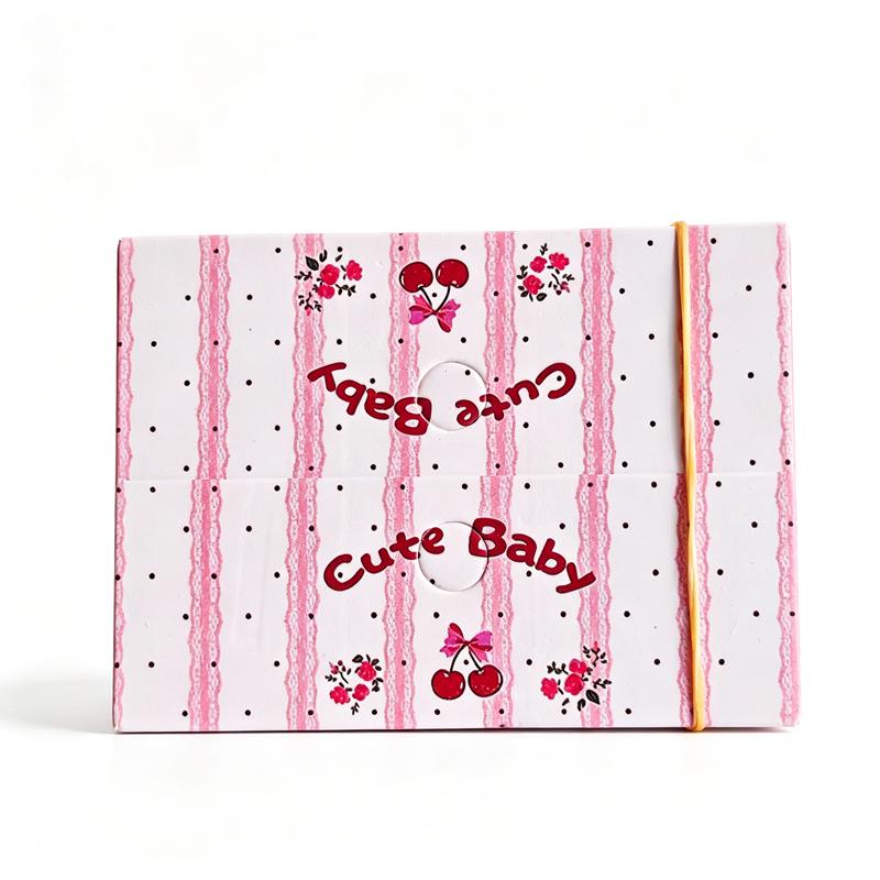 "Hair Accessory Wrapping Cards: 100 Sheets, 8x6CM, Bow Tie Folding, White"
