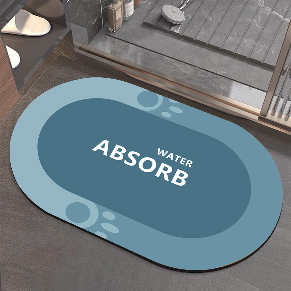 

Cat Claw Alphabet Bathroom Absorbent Non-Slip Mat Technical Velvet Bathroom Foot Mat Door Kitchen Floor Mat 40*60cm