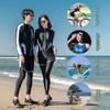 YFMAYI Women's Rash Guard Swimsuit, Long Sleeve, Open-Front, Separate Swim Pants, Bra, Fitness, Stylish, Amphibious, 5-Piece Set