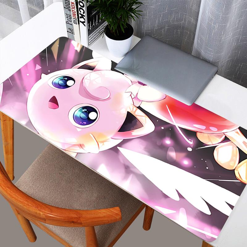 Mouse Pad Pokemon Jigglypuff Dreamy Starry Sky Gaming Mouse Pad Large Extended Desk Mat Anime Aesthetic NonSlip Base