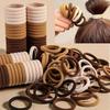 30-200Pcs Nylon Hair Ties Basic Elastic Hair Bands Ponytail Holders Simple Fashion Hair Accessories for Women Girls
