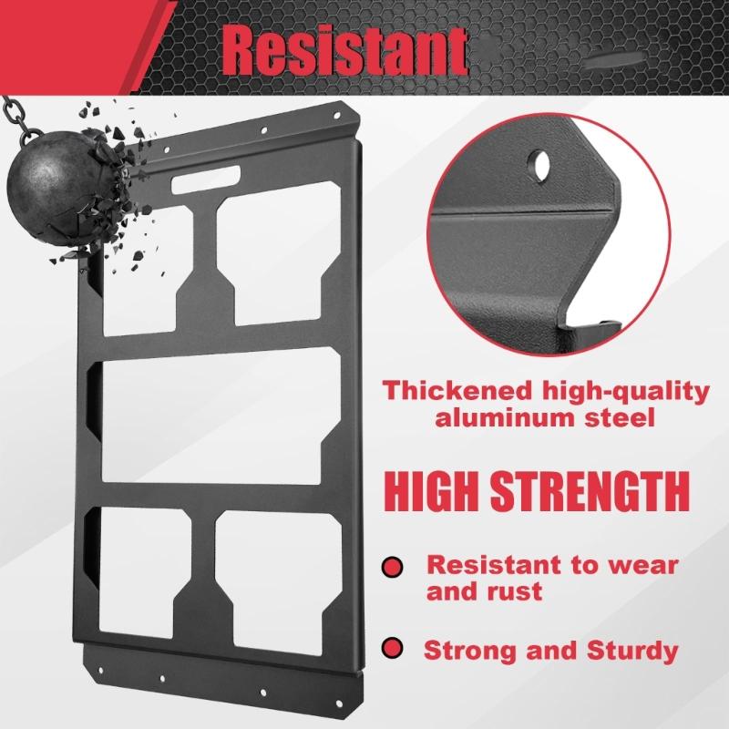 Metal Mounting Plate Half Width for Packouts Toolboxes, Mounting Plate Wall or Floor Mount Tool Storage and Organizatio