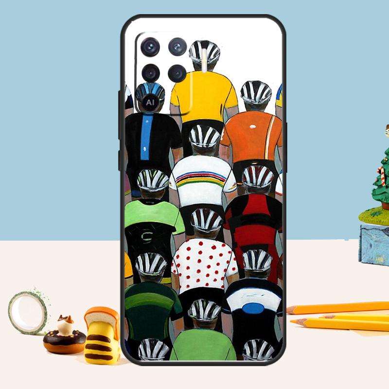 Mountain Bike Cycling art For OPPO A58 A78 A98 A17 A57 A77 A16 A76 A96 A74 A94 A5 A9 A15 A52 A72 A93 A53 A54S Case