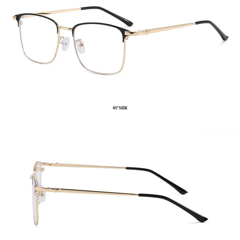 Trendy Men's Ultra-Light Anti-Blue Light Eyeglasses with Clear Lenses (Model 8040)