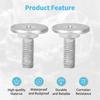 2 PCS Lower Engine Cover Bolt Pin Screws Set Compatible with Hon-da Civic Accord CRV, Replaces 90105-TBA-A00
