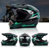 Motocross Helmet Odorless Motorcycle Full Face Helmet  Resistant Aerodynamic Design Washable Lining for Cross Country