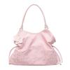 Star Print Tote Bag for Women Fashion Handbag with Star Charm Drawstring Detail