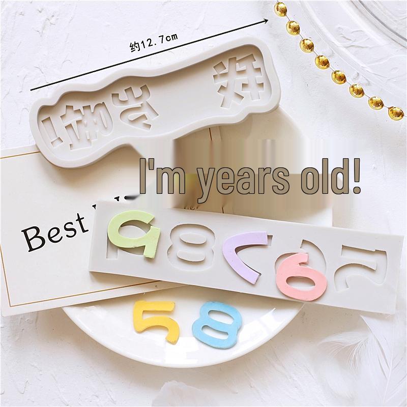 Silicone Number Cake Mold for Fondant, Gum Paste & Chocolate