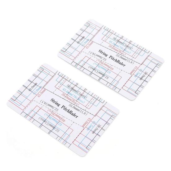 Guitar Neck Ruler Accurate Portable for Guitar Action Ruler Gauge PVC String