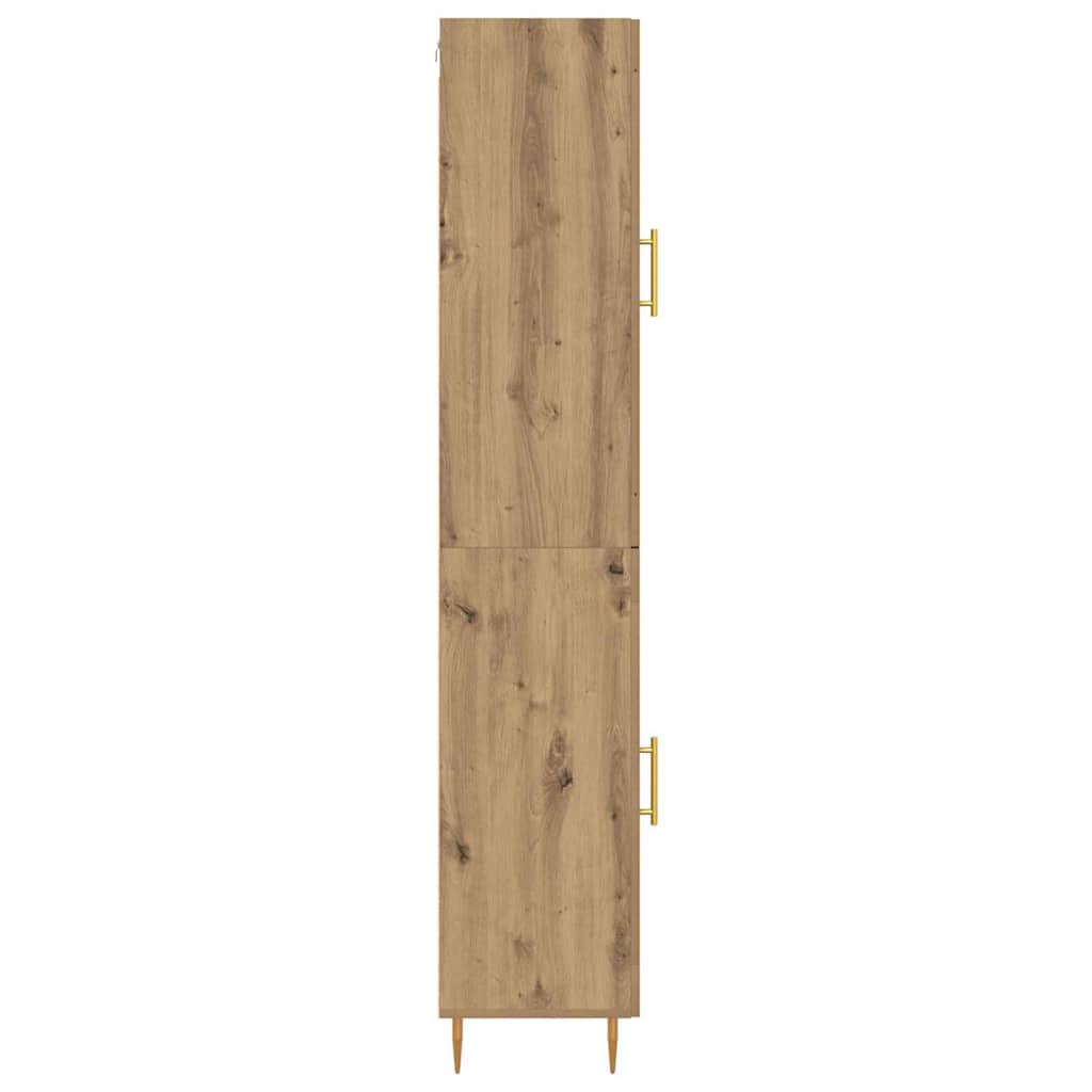 Highboard 2 pcs Artisan Oak Glass