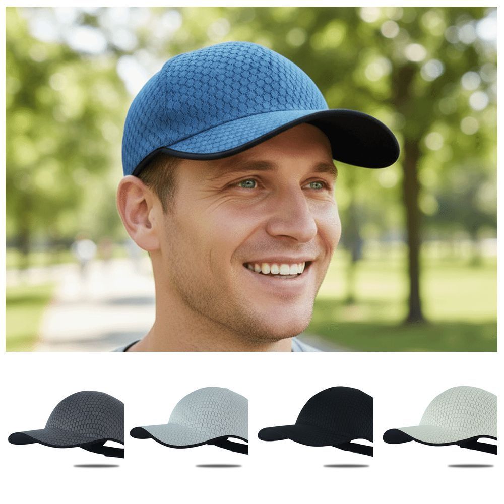 New Design Seamless Baseball Cap Packable Quick Drying Sports Hat Lightweight Breathable Visor Cap