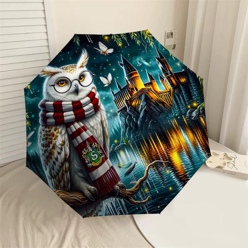 1PC Warner Hogwarts Slytherin Umbrella-8-Rib Reinforced, Automatic Open, Lightweight & Durable-A86