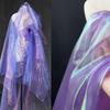 Transparent Organza Fabrics Shiny Decor Voile Decoration Tulle Laser Tulle  Stage