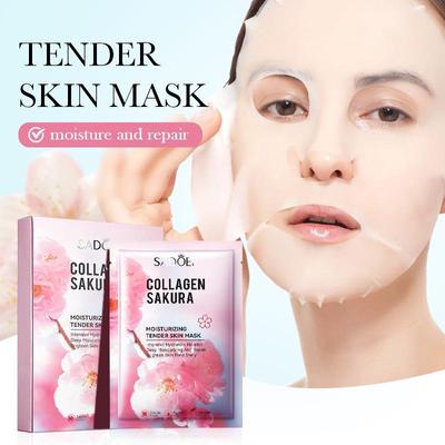 Cherry Blossom Collagen Mask Зволожуюча та освіжаюча маска