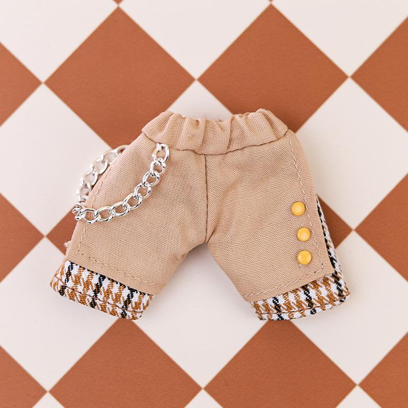 Doll Outdoor Spliced Color Chain Casual Pants Suit For Outfit Accessories Children Diy OB11 1/12 Entertaining Play Safe Kid Friendly Fun