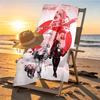 Superhero Print Beach Towel Design, Soft, Lightweight. for Home Bathroom, Spa, Pool, Yoga, Surfing, Camping, Gift for Family, Friend