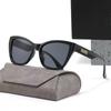 Women's Fashionable and Retro Cat-eye Sunglasses UV400 Ultraviolet-proof Outdoor Large Frame Shades Glasses Eye Protection