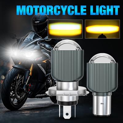 1ks 12000Lm H4 LED Motocyklová H6 BA20D LED Moto Žiarovka Svetlometu CSP Čipy Projektorová Šošovka Biela Žltá Hi/Lo Lampa Skútrové Príslušenstvo 6000K 3000K Svetlo