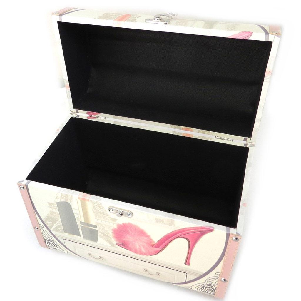 Les Trésors De Lily [M7712] - Set of 2 Wooden Cases 'Belle Epoque' Beige Pink