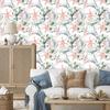 Tropical orchid wallpaper with leaves for living room and bedroom 50x1000