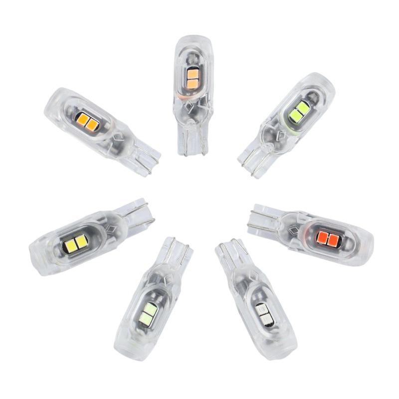 2 Pcs Strobe Flash T10 Led W5W 194 168 5Smd 2835 Turn Signal Bulb Car Interior Light Reading Door License Plate Wedge Lamp 12V