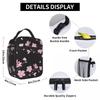 Cherry Blossom Flower Plant Insulated Lunch Bag for Women Office Cooler Thermal Food Box Tote Leakproof Lunch Boxes Container