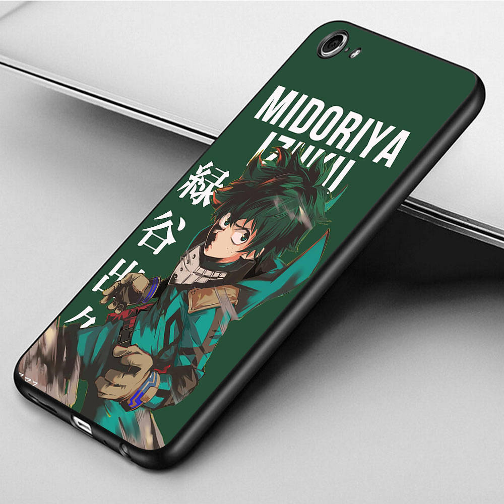 DT14 My Hero Academia Case for iPhone 16 15 Plus 14 13 12 11 Pro 8 7 6S 6 SE 5S X XR XS Max Realme C30 C33 C31 9I Huawei P30 Black Soft Cover