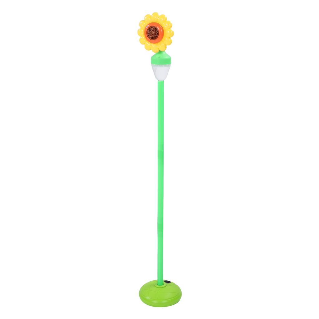 Sonnenblumen-Seifenblasenmaschine Automatischer Seifenblasenwerfer Lichter Dekorationen Wiederaufladbarer Akku Einfache Installation Start für Kinder Innen Außen Hochzeit