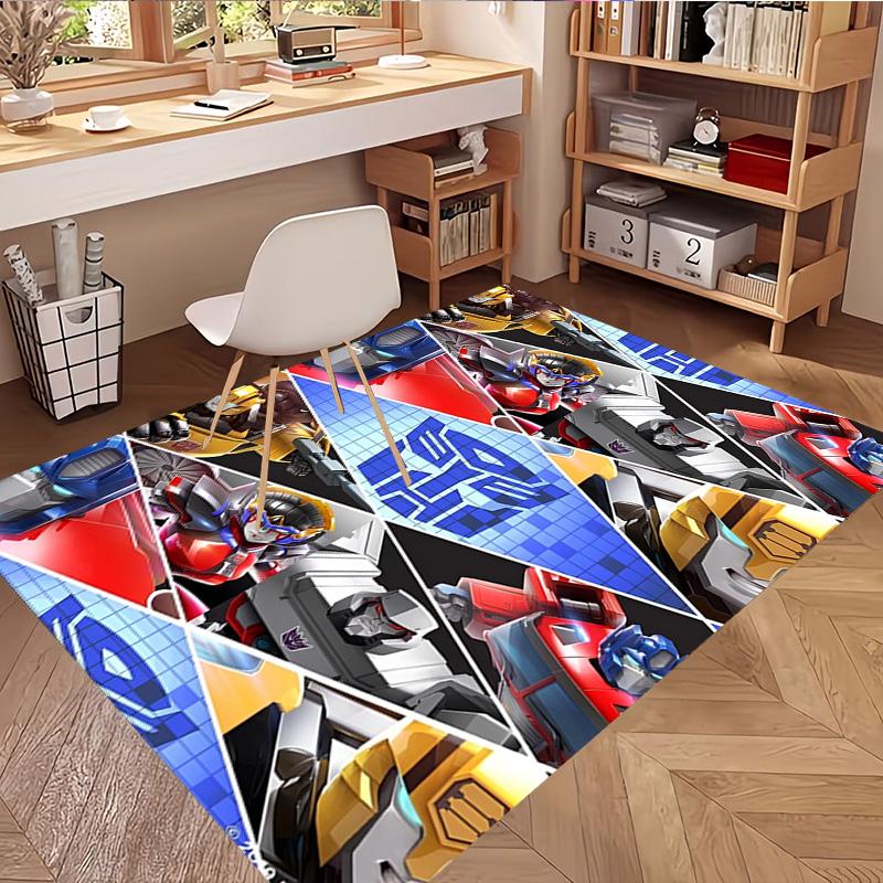 Transformers Print Rug, Washable Floor Carpet, For Entryway Dorm Laundry Room Office Study, Home Decor Birthday Christmas Gift