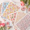Clay Water Transfer Paper for DIY Clay Earring Jewelry, Floral Clay Transfer Sheet Flower Paper for Pottery Enamel Decal