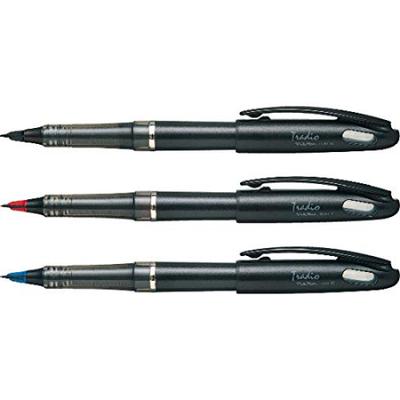 Pentel Tradio Plaman Set 3-Piece (Black, Red, Blue)