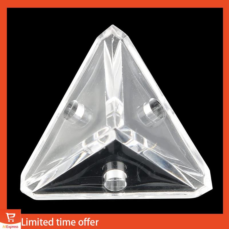 Fresh 96Pcs Acrylic Corner Brackets With Semitransparent Screws Clear 3-Hole Right Angle Joint Brace Brackets