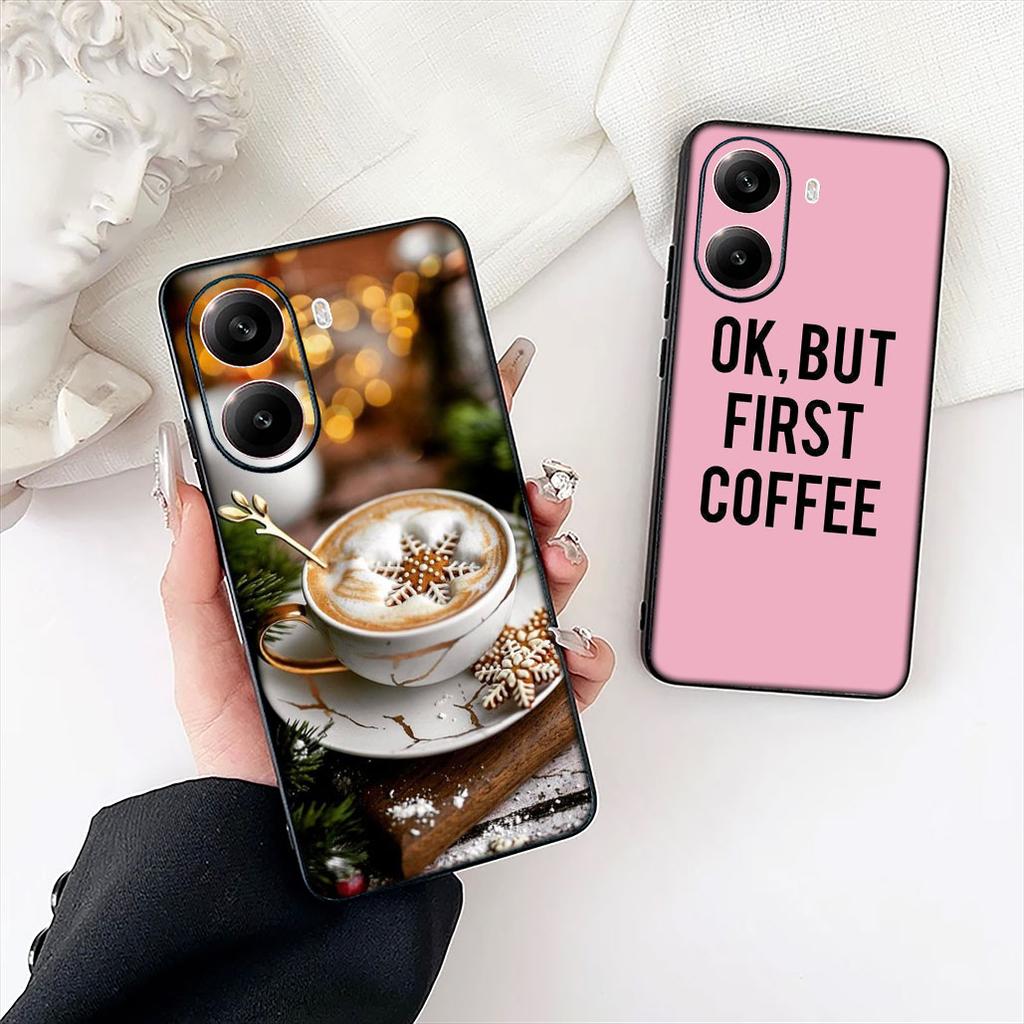 Coffee Merry Christmas Phone Cover for Samsung Galaxy A06 A05 A14 A50 A51 A52 A12 A13 A23 A70 A07 A25 A26 A72 A56 Case