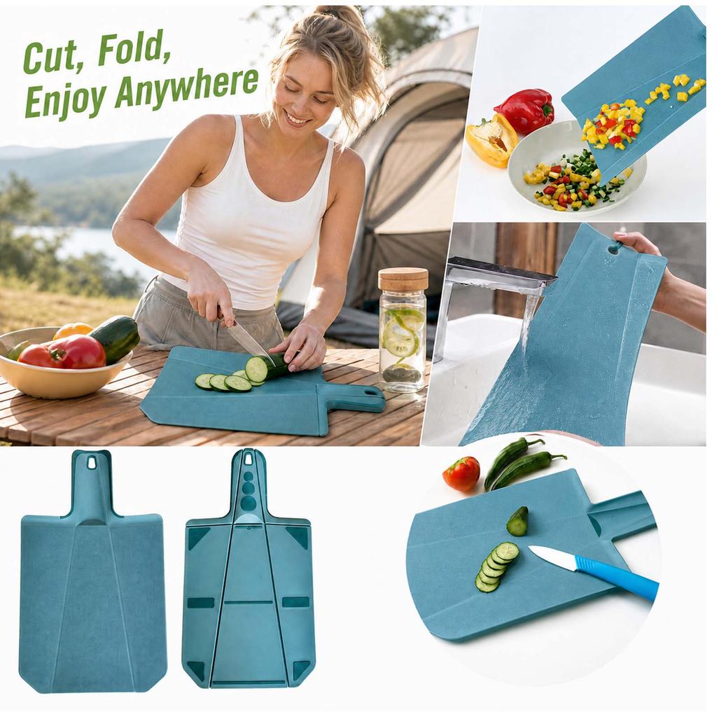Foldable Cutting Board for Outdoor, Picnic and Travel - Portable Kitchen Chopping Board