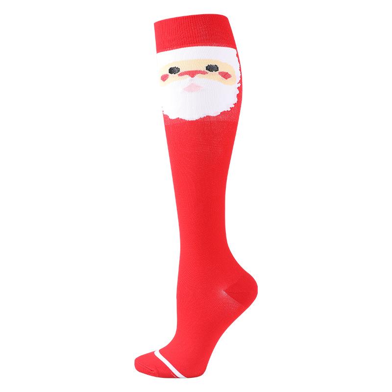 Unisex Knee-High Compression Socks for Christmas & Halloween