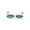 Green Onyx 925 Sterling Silver Studs Earrings, Gemstone Handmade Women & Men Earrings