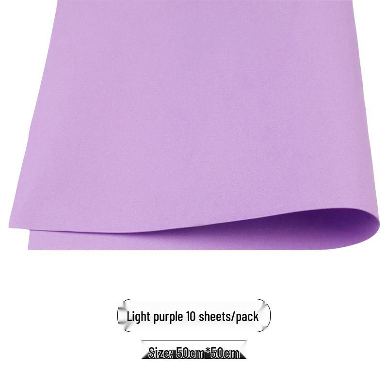 Colored Foam Paper Pack - 10 Sheets, 10 Colors - for Crafting & Origami