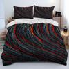 3D Volcano Lava Magma Comforter Bedding Set,Duvet Cover Bed Set Quilt Cover Pillowcase,King Queen Size Bedding Set Adult Child