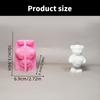 Bear Statue Silicone Candle Molds for Making Candle Soap Chocolate Candy Cake Home Decoration Epoxy Resin Silicone Molds