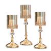 Metallspitze Glas Kerzenständer Ornament Haushalt Wohnzimmer Esstisch Romantisches Kerzenlicht Dinner Kerzendekoration