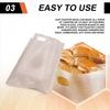 *A91P 12Pcs Reusable Toaster Bag Non-Stick Bread Baking Bag Sandwich Bags Toast Microwave Heating Pastry Tools 17X19cm