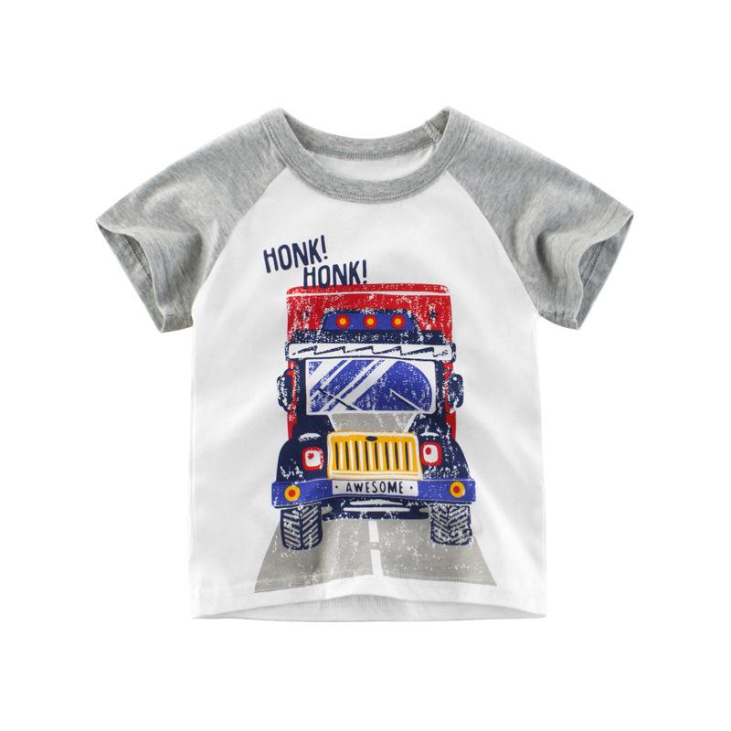 New summer boys clothing, medium and small children s T-shirts, short-sleeved children s undershirts, and boys clothes. 90cm