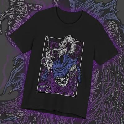 Artorias The Abysswalker Letní Móda Ležérní Kulatý Výstřih Pánské a Dámské Topy Gotická Grafická Trička DARK SOUL Harajuku