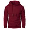 Autumn Winter Men's Jacquard Plaid Hoodie Long Sleeve Hoodie Warm Color Hooded Sweatshirt Coat Yasheng