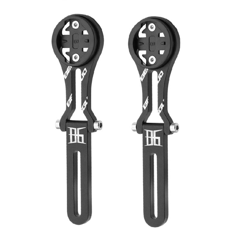 Bicycle Computer Stand Road Bike Adjustable Angle Aluminum Alloy Handlebar Computer Stand 2Pcs Integrated