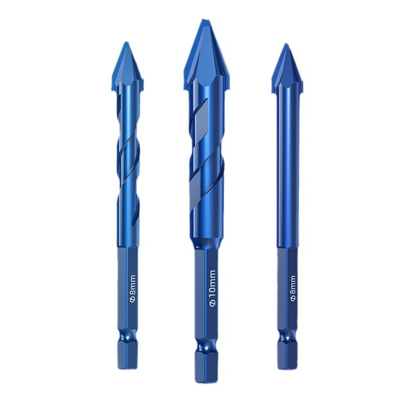Blue Victory Super Hard Angled Tile and Concrete Drill Bit Set
