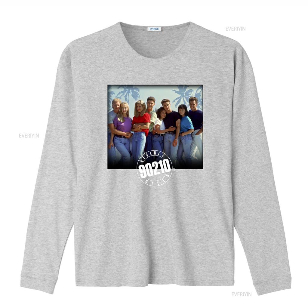 T-shirt in Cotone Beverly Hills 90210 Serie TV Sitcom Brandon Brenda Walsh Design vintage Top Lavato Per l'Uso Quotidiano