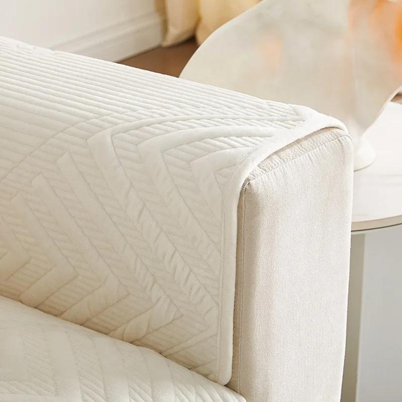 Thicken Plush Sofa Cover Nordic Universal Sofas Towel Anti-slip Combination Couch Cushion Slipcover for Living Room Protection