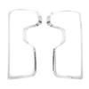2PCS Taillight Frame Trims Chrome Decoration Replacement for Chevrolet Silverado 1500 2020