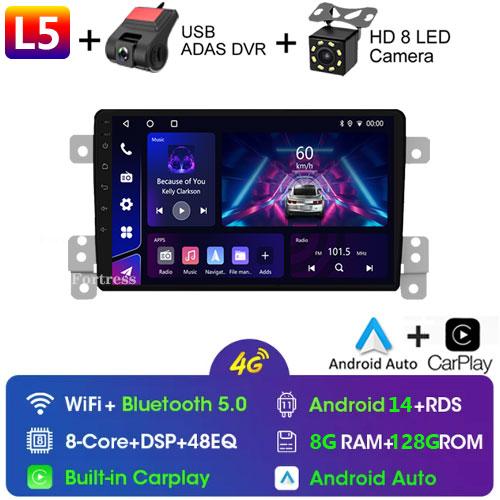 Android 10 Car Radio for Suzuki Grand Vitara 3 2005 2012 2013 2014 2015 Multimedia Player Navigation GPS 2 Din Stereo DVD